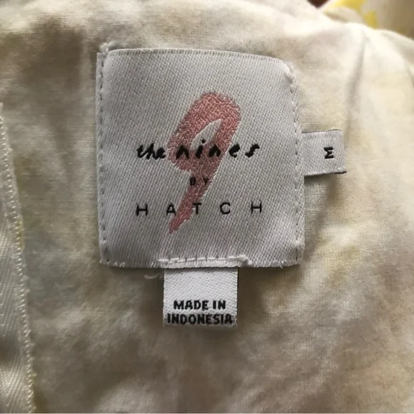 The Nines by HATCH Maternity Yellow Floral Square Neck Midi Sundress Size Medium - Picture 7 of 9